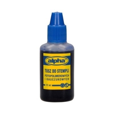 TUSZ DO PIECZĄTEK/STEMPLI 22ml ALPHA CZARNY