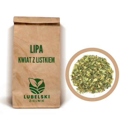 LIPA LIŚĆ Z DODATKIEM KWIATU LIPY MIX 200 G - LUBELSKI ZIELNIK