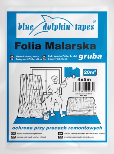 BLUE DOLPHIN FOLIA MALARSKA STANDARD GRUBA 4X5M