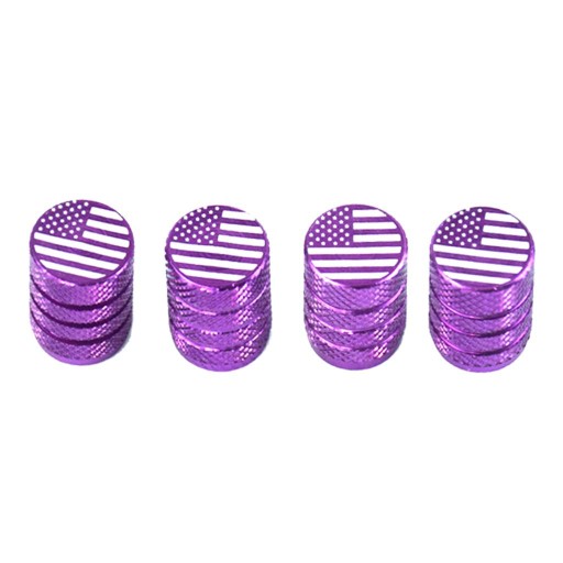 de-4x Bike Valve Caps with flag pattern / Bicycles/ Motorcycles/ Truck