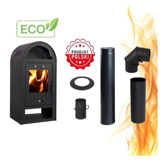 PIEC STALOWY ECO 7,5KW KOMINEK KOZA MOCNY POLSKI PRODUKT EKOPROJEKT HESTIA