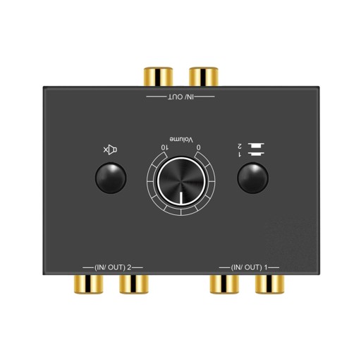 Rozdzielacz przełącznika audio stereo L/R dla