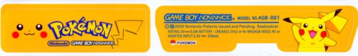 Naklejka Etykieta Pokemon Game Boy Advance GBA
