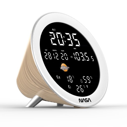 NASA Stacja Pogody Pogodowa WSP1700 + Głośnik Bluetooth + Radio FM + Budzik