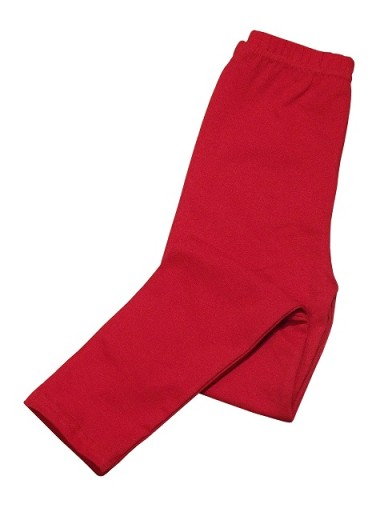 GETRY LEGGINSY DZIECIĘCE BAWEŁNIANE 140 Czerwone