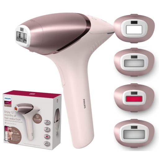 DEPILATOR LASEROWY PHILIPS LUMEA IPL BRI977 ZESTAW X4 NASADKI ETUI PREZENT