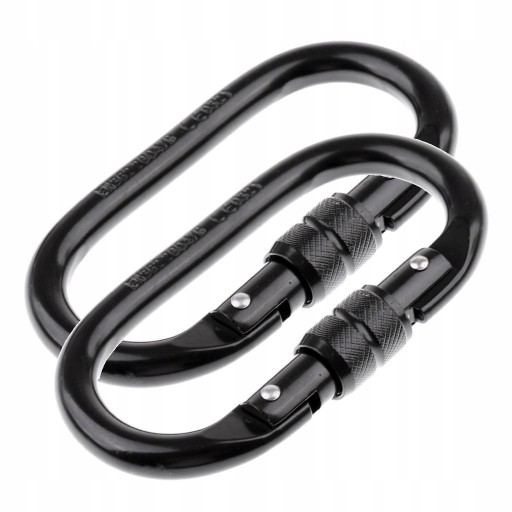 2x 25KN Zakręcany karabinek do