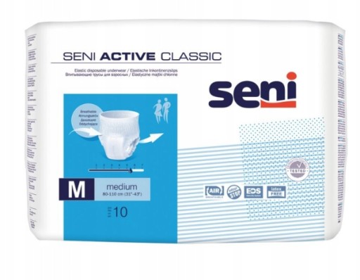 SENI ACTIVE PIELUCHOMAJTKI DLA DOROSŁYCH 10SZT M