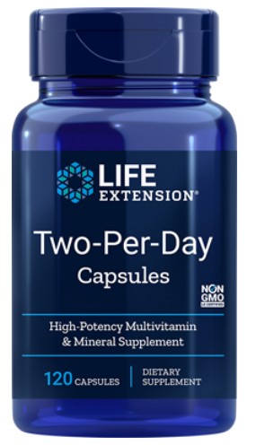 Life Extension Two-Per-Day multiwitamina 120 kaps