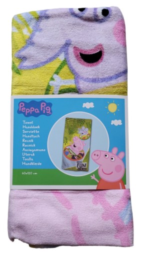 Ręcznik plażowy Peppa Pig 120x60cm 100% bawełna !