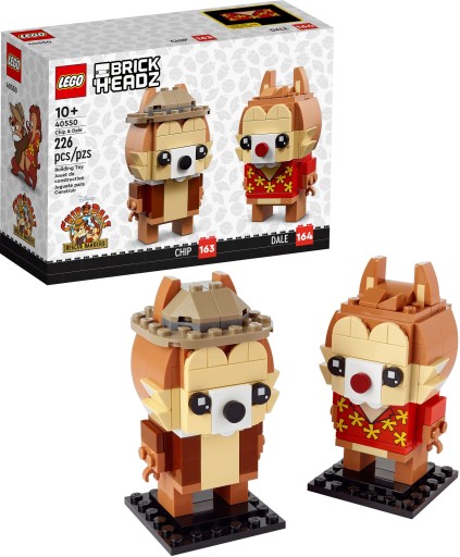 LEGO BRICKHEADZ 40550 FIGURKA WIEWIÓRKA CHIP I DALE BRYGADA RR BRICK HEADZ
