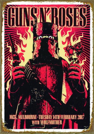 Tablica Ozdobna Blacha Guns N' Roses American Band