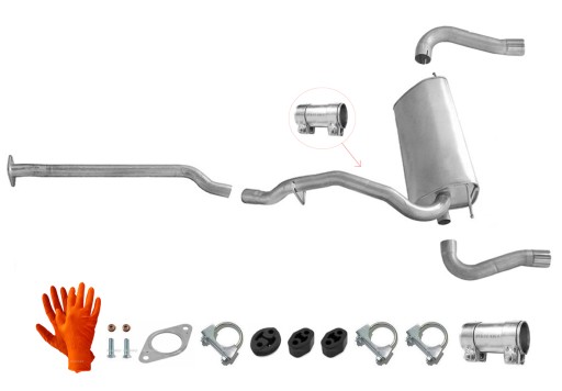 FORD KUGA 2.0 TDCi (2008-2012) RURA TŁUMIK KOŃCOWY