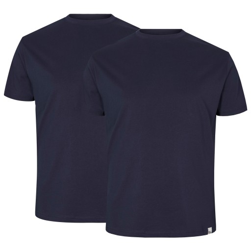 NORTH 56°4 DUŻE ROZMIARY DWIE KOSZULKI GRANATOWE T-SHIRT 2PAK 4XL 142cm