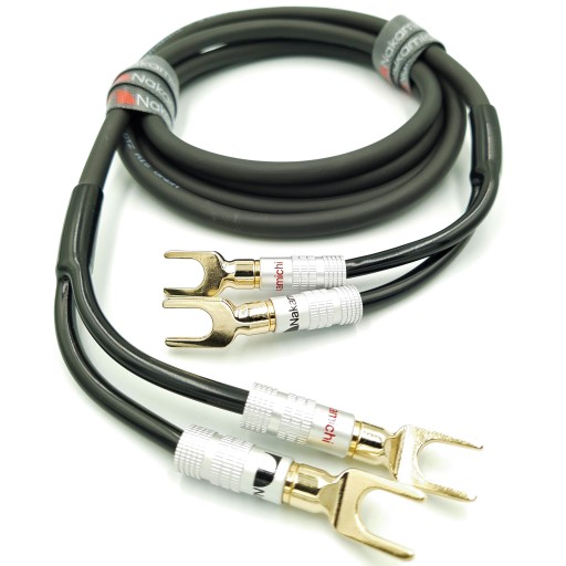 NAKAMICHI Kabel głośnikowy OFC 2x1,5mm widełki 2m