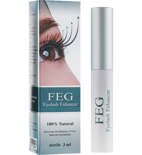 FEG ŚRODEK PRZYSPIESZAJĄCY WZROST RZĘS ODŻYWKA EYELASH 3ml 100% NATURALNY