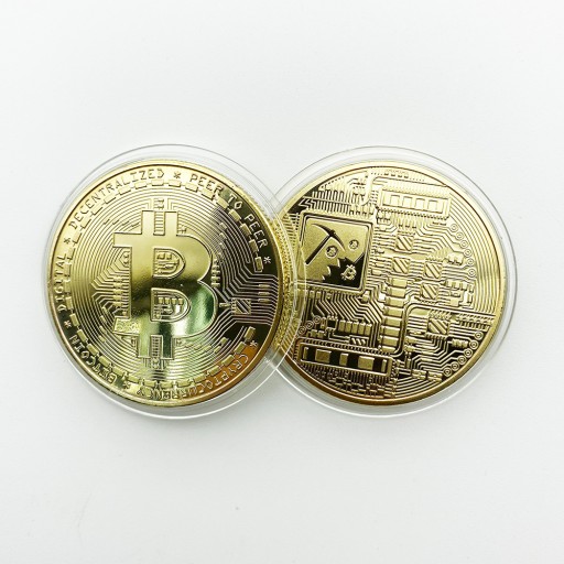 Moneta Bitcoin Złota | Kolekcjonerska