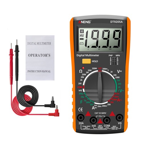 Multimeter Digital Display Voltmeter Portable Elec