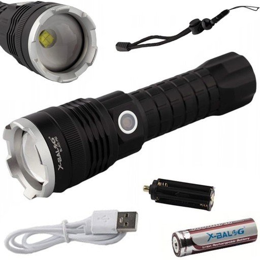 LATARKA LED TAKTYCZNA MOCNA XHP50 ZOOM L071