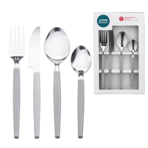 Komplet sztućców 4 osoby sztućce zestaw 16 elementów Altom Design połysk
