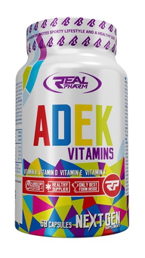 Real Pharm ADEK 60 kapsułek niezbedne witaminy