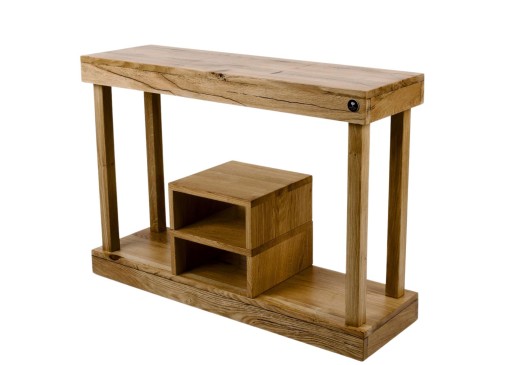 KONSOLA Dębowa Loft DREWNO LITE 60 cm SKD-229