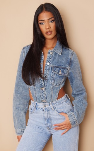 PRETTYLITTLETHING JEANSOWE BODY R.36 I265093