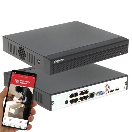 Rejestrator IP 8CH POE Dahua NVR2108HS-8P-S3 12Mpx