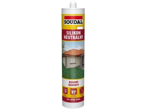 SOUDAL SILIKON NEUTRALNY Czarny 280 ml