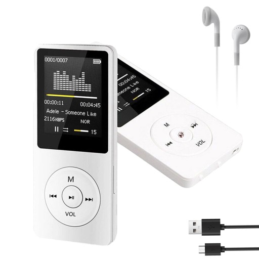 ODTWARZACZ MP3 PAMIĘĆ 16GB BLUETOOTH 5.0 RADIO FM E-BOOK