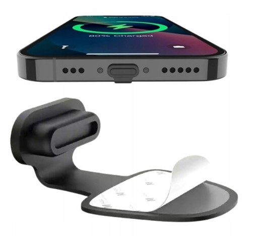 Zaślepka Gniazda Ładowania USB-C z uchwytem / TYP-C do iPhone 15 / 15 Plus