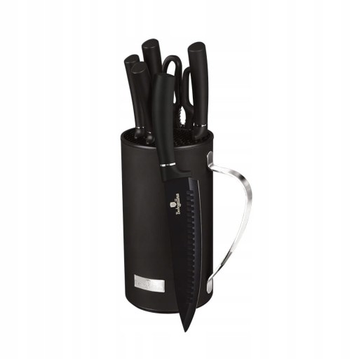 ZESTAW NOŻY BERLINGER HAUS RBLACK SILVER BH-2480