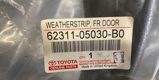 USZCZELKA WEW DRZWI PRZÓD AVENSIS 62311-05030-B0