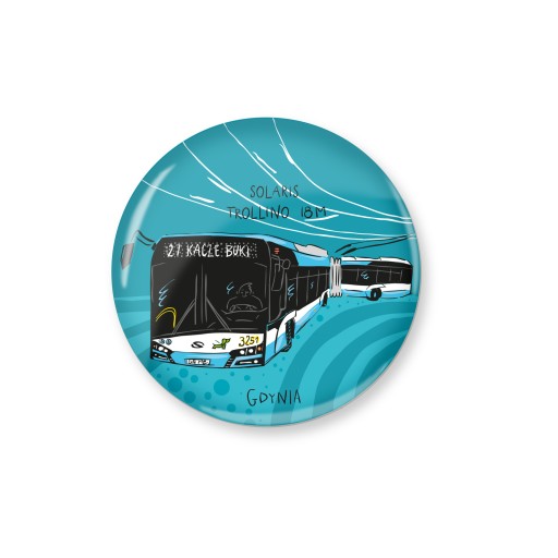Przypinka Gdynia Trolejbus Przegubowy Solaris