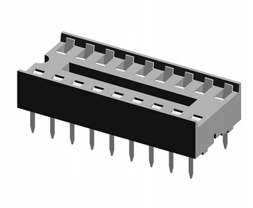Podstawka do układów scalonych DIP18 zwykła 2,54mm