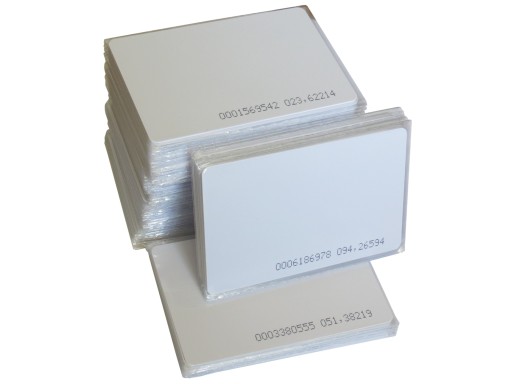 Karta TAG RFID Unique ID 125kHz EM4100 do ZAMKA DOMOFONU 100 sztuk