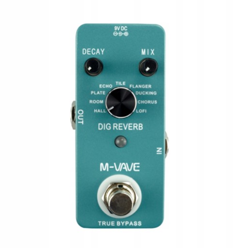 Digital Reverb Guitar Effect Pedal 9 Types