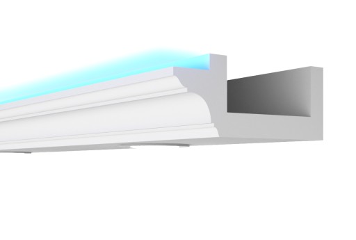 Gzyms oświetleniowy listwa przysufitowa pod led 15 cm