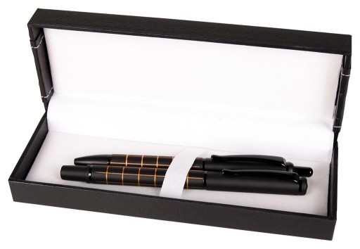 PIÓRO + DŁUGOPIS DORIAN W ETUI 38 POMARAŃCZOWY
