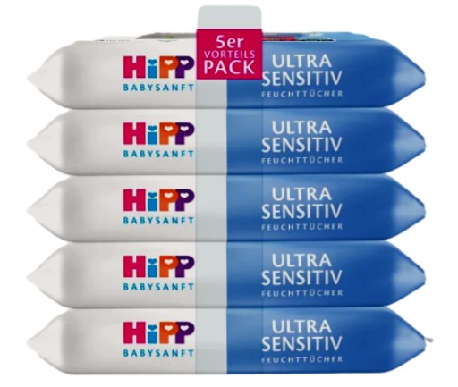 Chusteczki nawilżane Hipp Ultra 240 szt z Niemiec