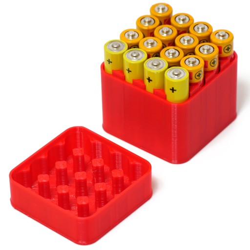 Organizer na baterie pudełko, pojemnik 16 AAA LR03