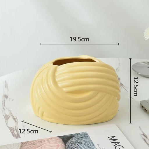 Ceramic Tissue Box Paper Extractor Knot Wool Ball Winding Paper Towel Holde