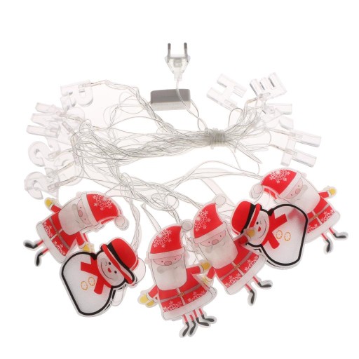 LED Wesołych Świąt w kształcie Świętego Mikołaja