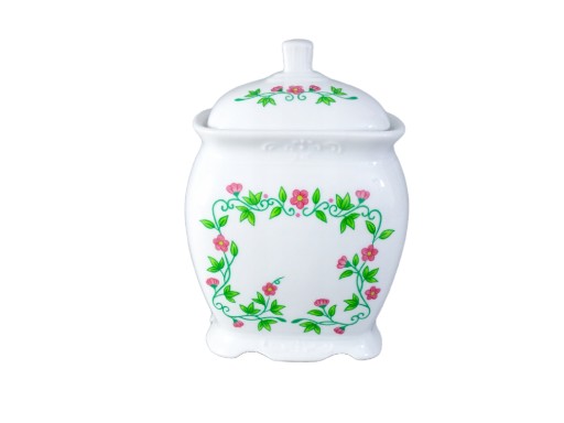 PIEKNY PORCELANOWY POJEMNIK KUCHENNY