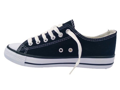 Buty Sportowe Trampki Męskie Tenisówki Czarne Con