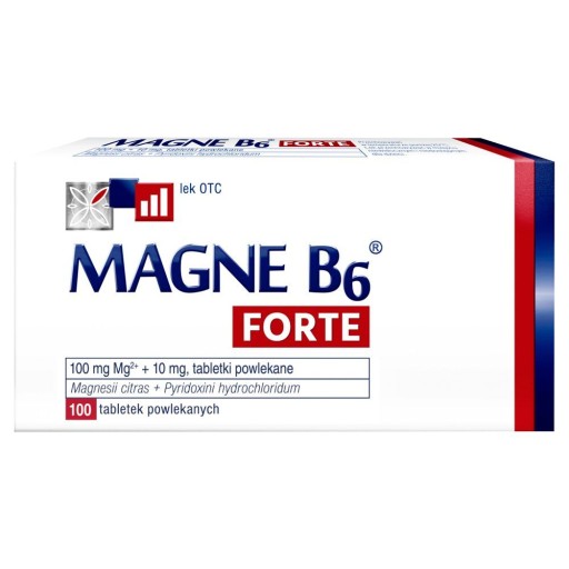 Magne B6 Forte 100 tabletek powlekanych magnez lek