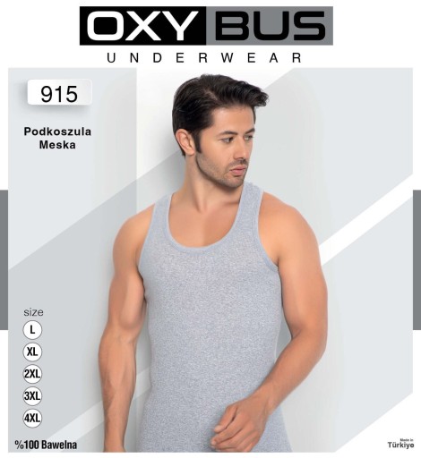 Podkoszulka Męska Szerokie Ramiączka PRĄŻKI pm 4XL
