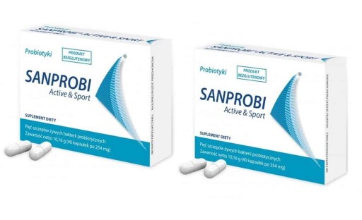 SANPROBI Active&Sport (Probiotyk) 2 x 40 kapsułek