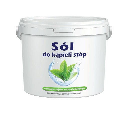 SÓL EPSOM DO KĄPIELI STÓP Z OLEJKIEM HERBACIANYM