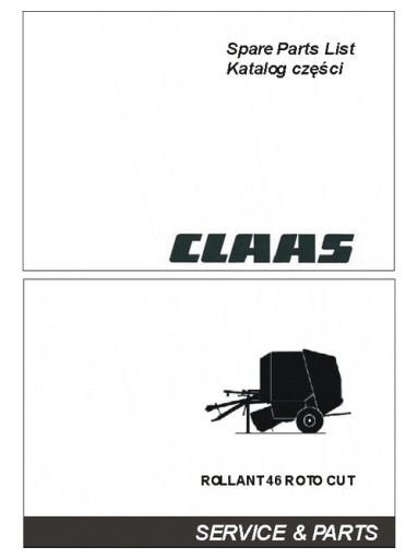 Claas Rollant 46 RotoCut - katalog części PL